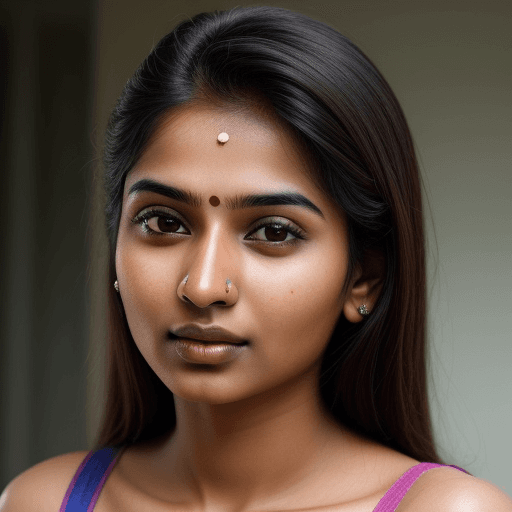 AI generated: Hyper realistic photo of a Indian origin woman, fair skin, extremely beautiful face