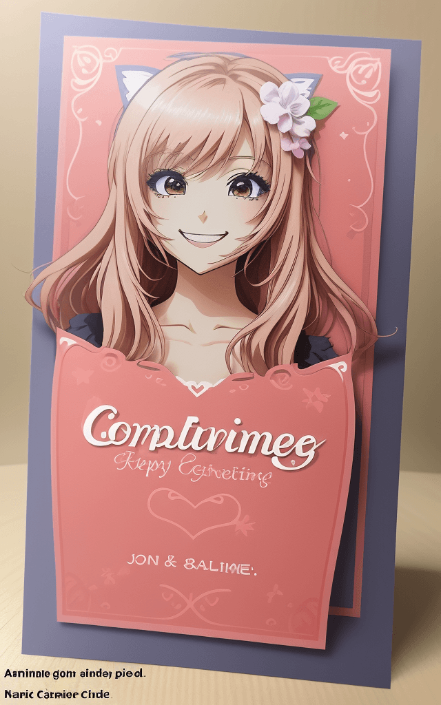 AI generated: complex border add bold text""😀thank😃you!"" complex greetings card include name "😀thank😃you!" an...