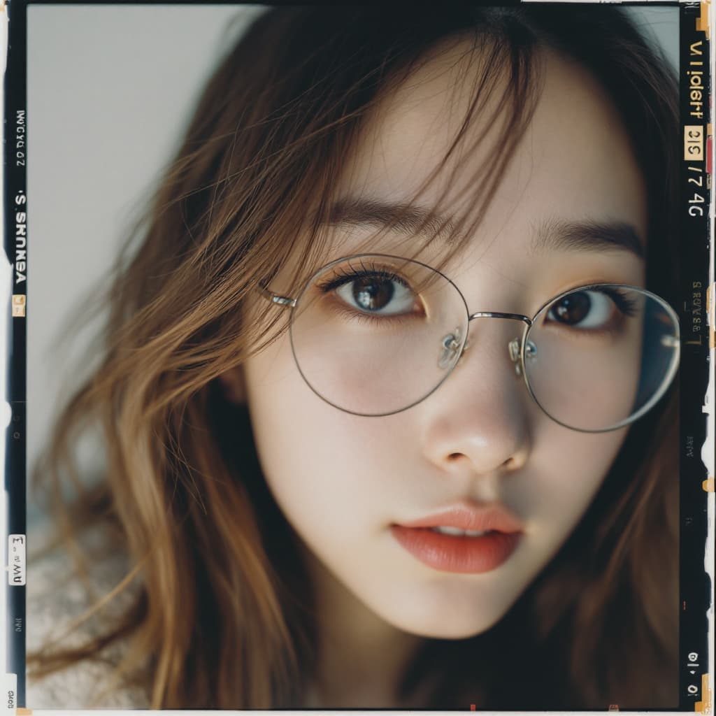 AI generated: Japanese girl, 18-21 years old, brown hair, high-quality photo portrait, shot on a Polaroid camera, ...