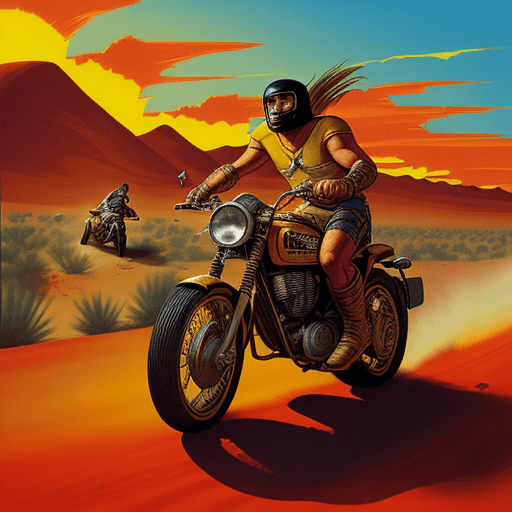 AI generated: Retro Comic style poster, in a prehistoric theme setting, in a parallel universe of the past, of a m...