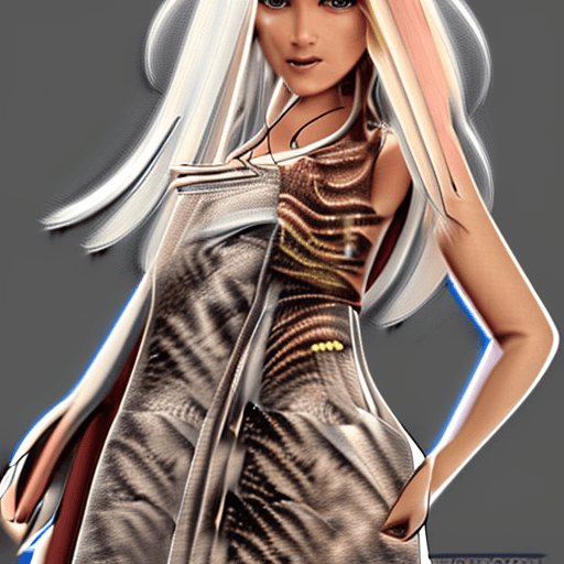 AI generated: photorealistic photo of a handsome young female wizard, white hair flowing in the wind, long white h...