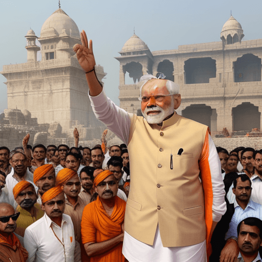 AI generated: modi in ayodhya