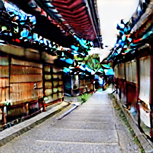 AI generated:  a mix between korean and japanese, in kyoto, 