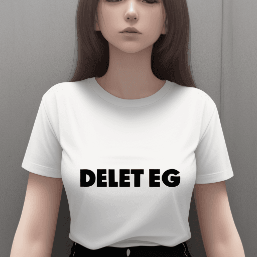 AI generated: delete t shirt