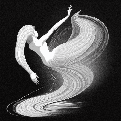 AI generated: crea una imagen de movimiento artística surrealista  facil de dibujar