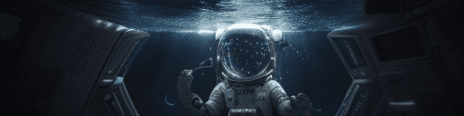 AI generated: . <lora:rMadArt3_NoiseOffset:4>, <astronaut ((in the crystal vessel with water)), realistic, render,...