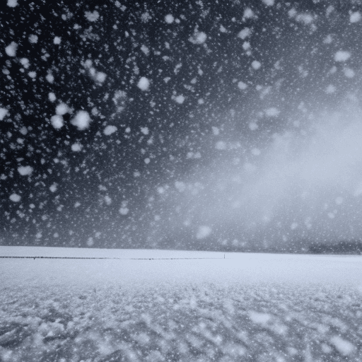 AI generated: snow in a white out storm, with ice crystals