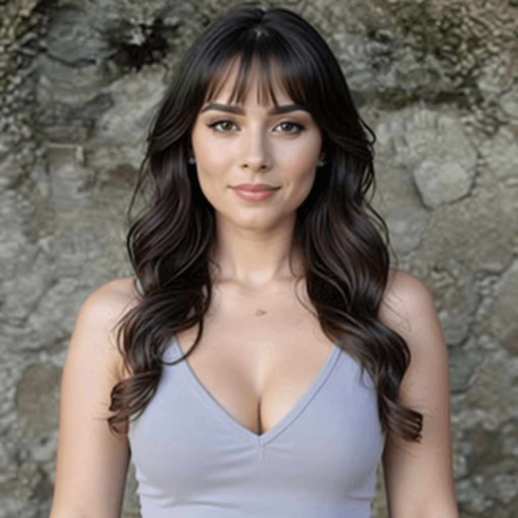 AI generated: Objectively beautiful Egyptian woman fair skinned brunette hair objectively beautiful narrow facial ...