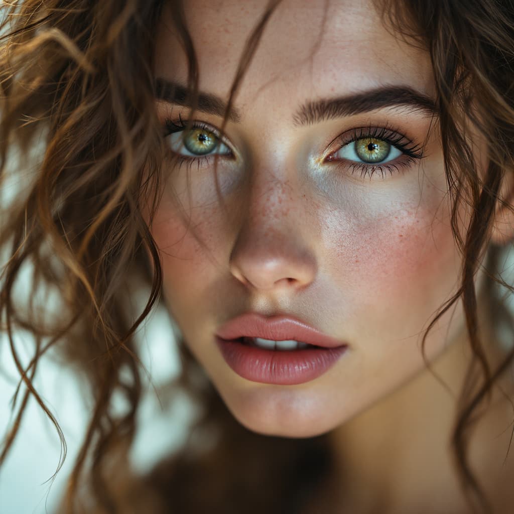 AI generated: high-resolution photograph, Caucasian woman, UHD, photorealistic, shot on a Sony A7III --chaos 20 --...
