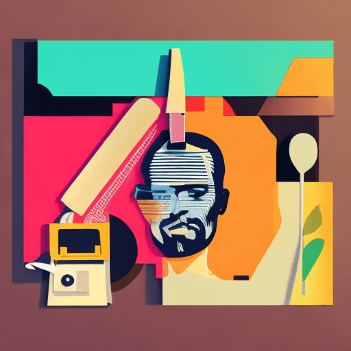 AI generated: Create a modern flat illustration of "An image of a person using a scalpel to cut out a section of f...
