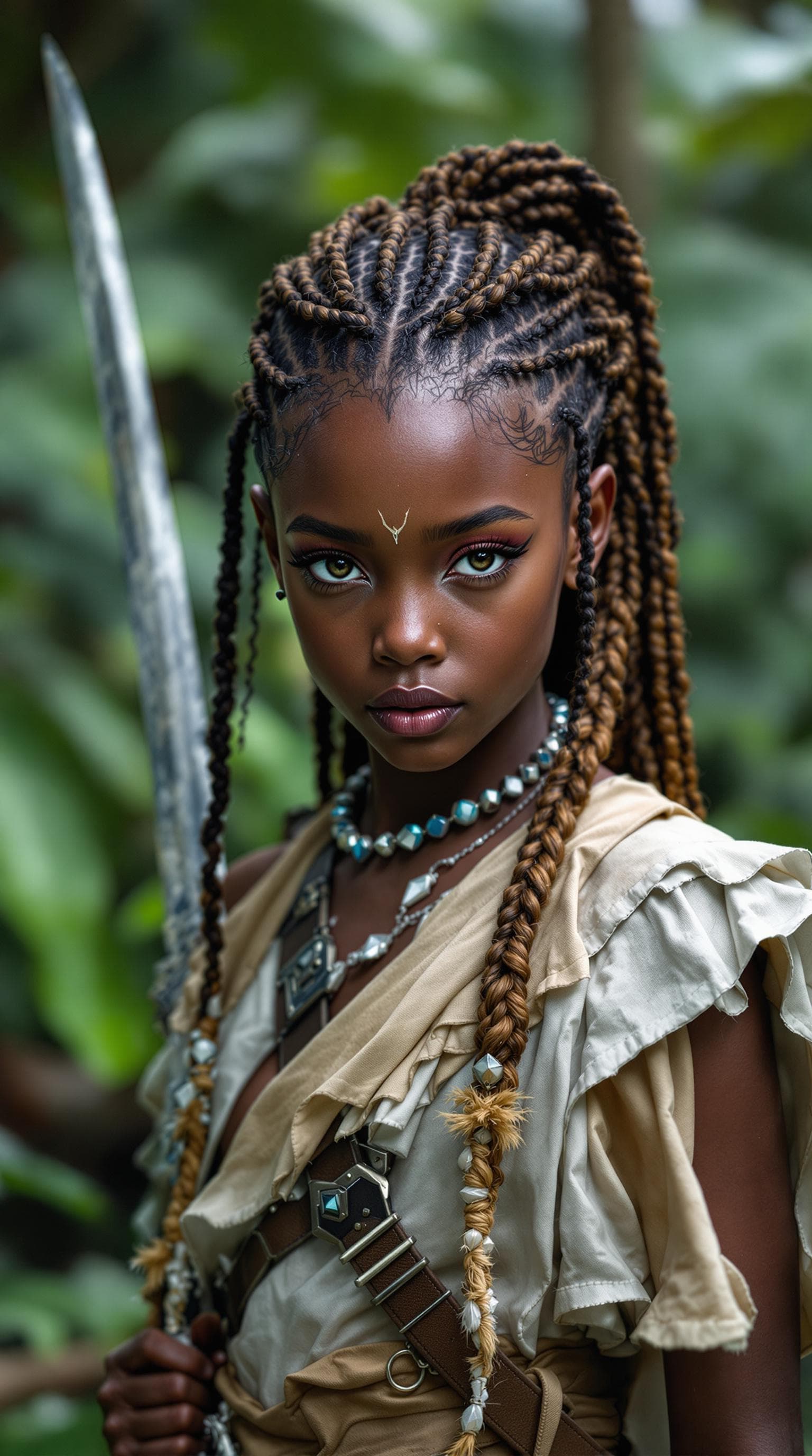 AI generated: a professional photo of a exceptionally of the most beautiful Bahamian girl in the world, (age 11), ...