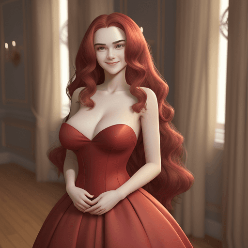 AI generated: A cute 16 year-old elegant and sophisticated girl, naked, sex, Big ass. , Big breast, with long wavy...