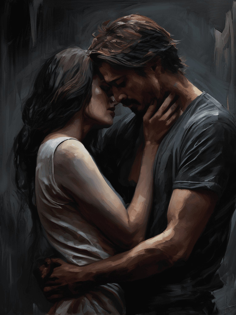 AI generated: just wanted to love you and nothing more, heartbreaking composition, digital painting, expressionism...