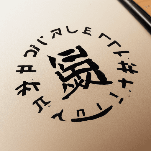 AI generated: a modern logotype that looks like an old letter rubber stamp, with the letters onomo in handwritting