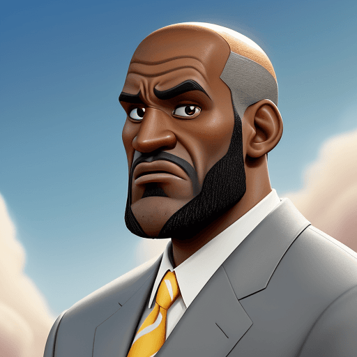 AI generated: an animated pixar and disney movie poster displaying the word"lebron" releasing 2024 about a old bal...