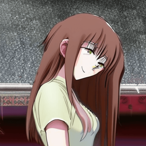 AI generated: Anime, goth girl, big tits, fucked, moaning