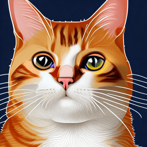 AI generated: generate an image of a cat doing math