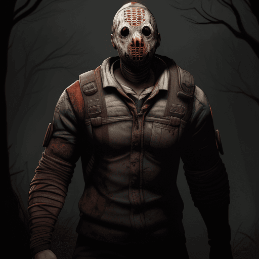 AI generated: a hight resolution of the game "Dead by daylight" in a banner size