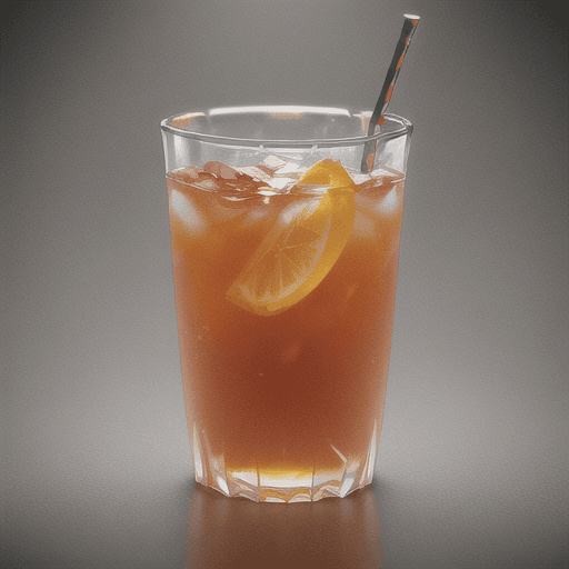 AI generated: Capture of 1 plastic cup Iced tea, 3d, realistic, intricate artwork . octane render, trending on art...