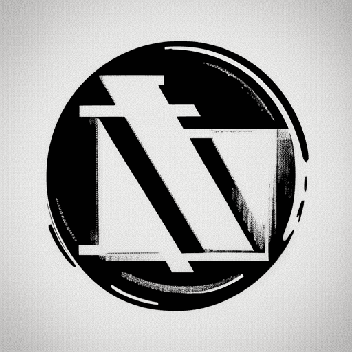 AI generated: letters SP vector logo, simple, black and white, Adobe illustrator