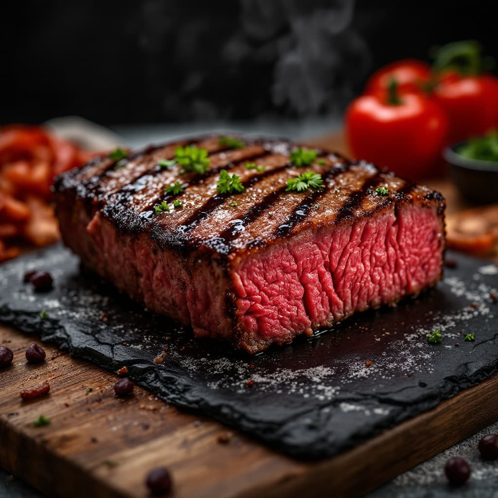 AI generated: crea una imagen profesional y muy provocativa de shredded meat en una mesa. 