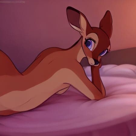 Female Cartoon Deer - Image 2