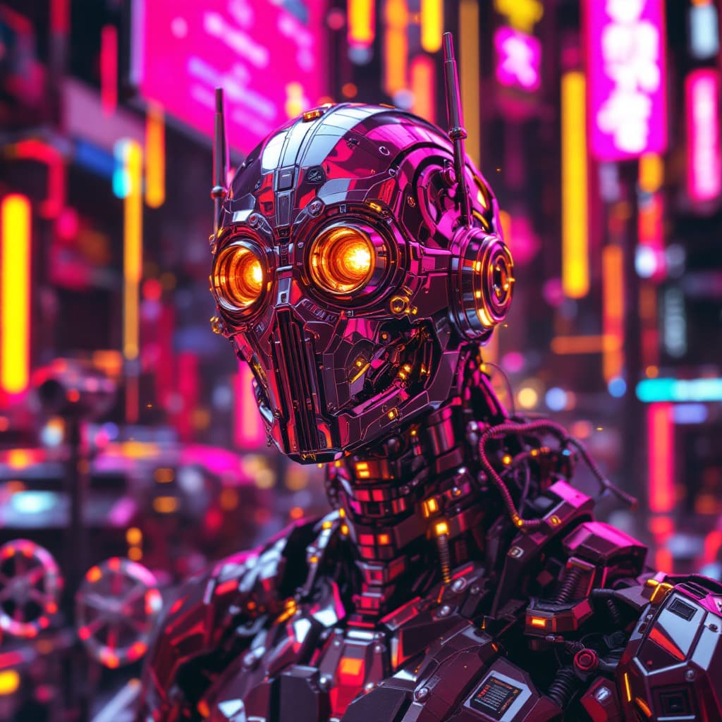 AI generated: android android games for ios or android, in the style of tristan eaton, cyberpunk dystopia, meticul...
