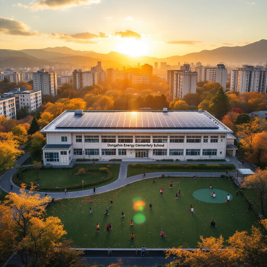 AI generated: Make it like the picture
Location: Elementary school in the city center of South Korea
The school ro...