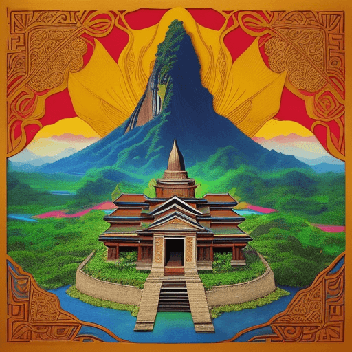 AI generated: "Generate an artistic representation of Philippine history, emphasizing the nature and landscape. Us...