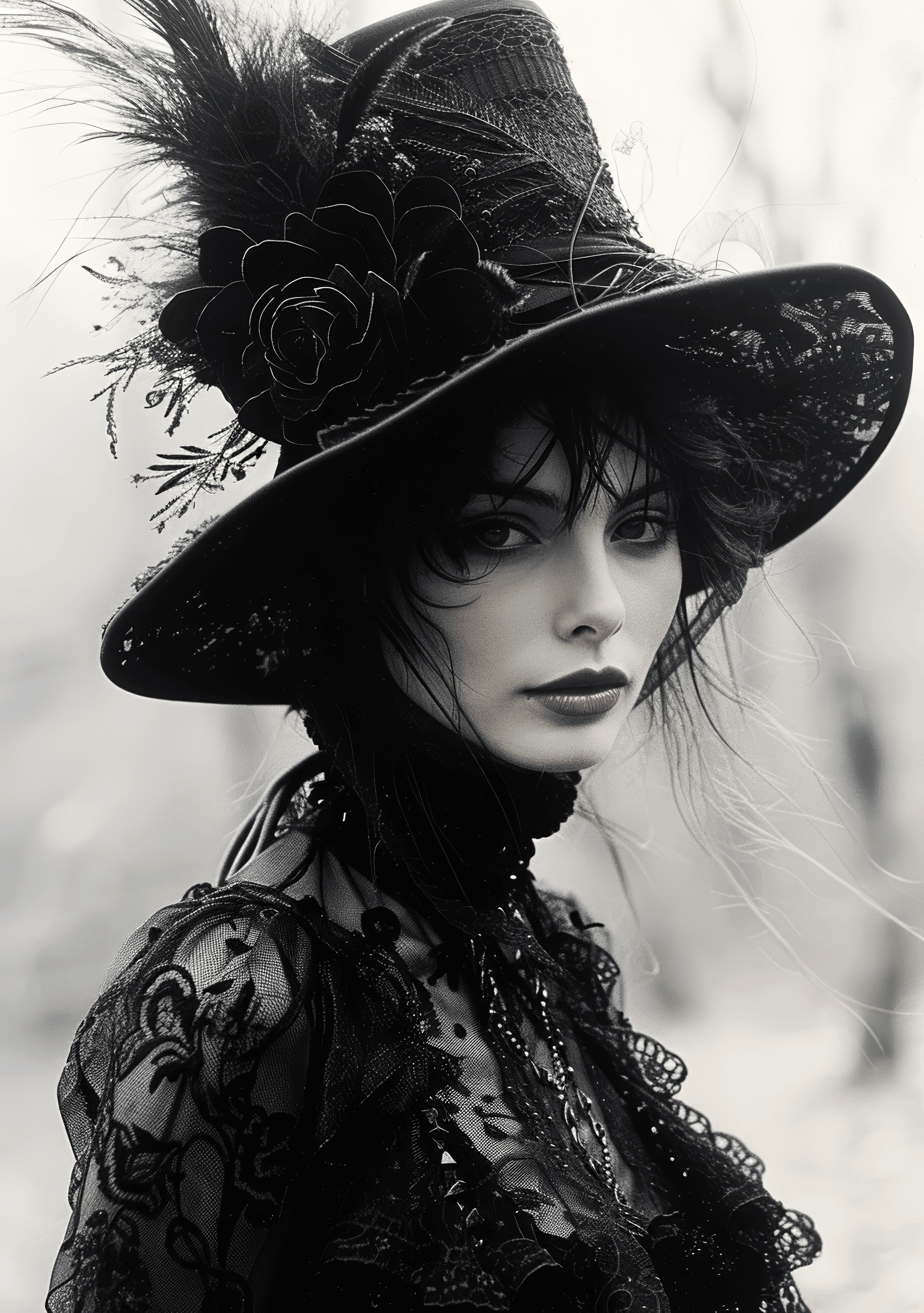 AI generated: john terry, for 'femme', september 2003, dk, in the style of baroque opulence, gothicpunk, dark gray...
