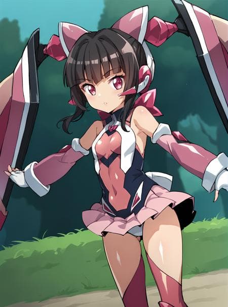 [PonyDiffusionV6XL] Tsukuyomi Shirabe - Senki Zesshou Symphogear,