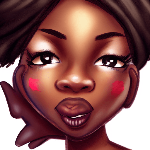 AI generated: source_cartoon, (((cute face) )), (((cute) )), (dark skin:1.25) , 2girls, makeup, nude, cunnilingus,...