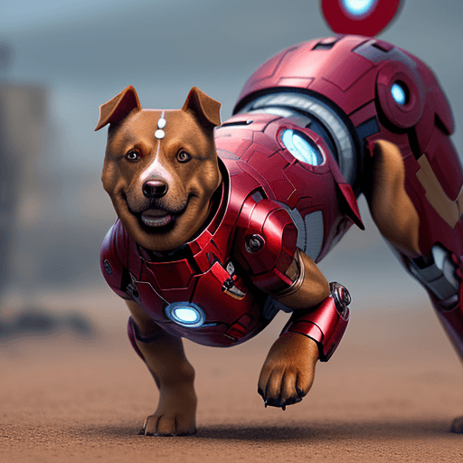 AI generated: dog
iron man
