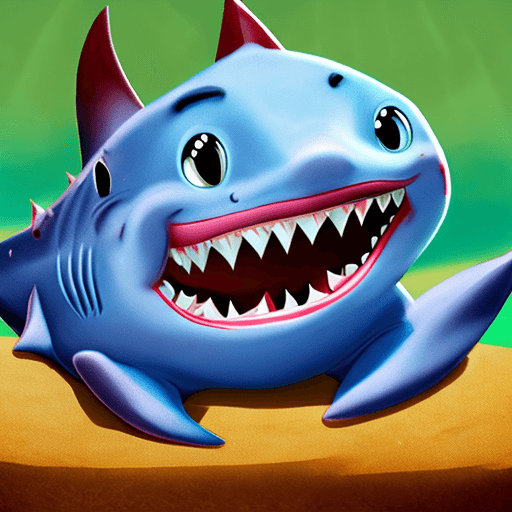 AI generated: baby shark cartoon doing ABC's
