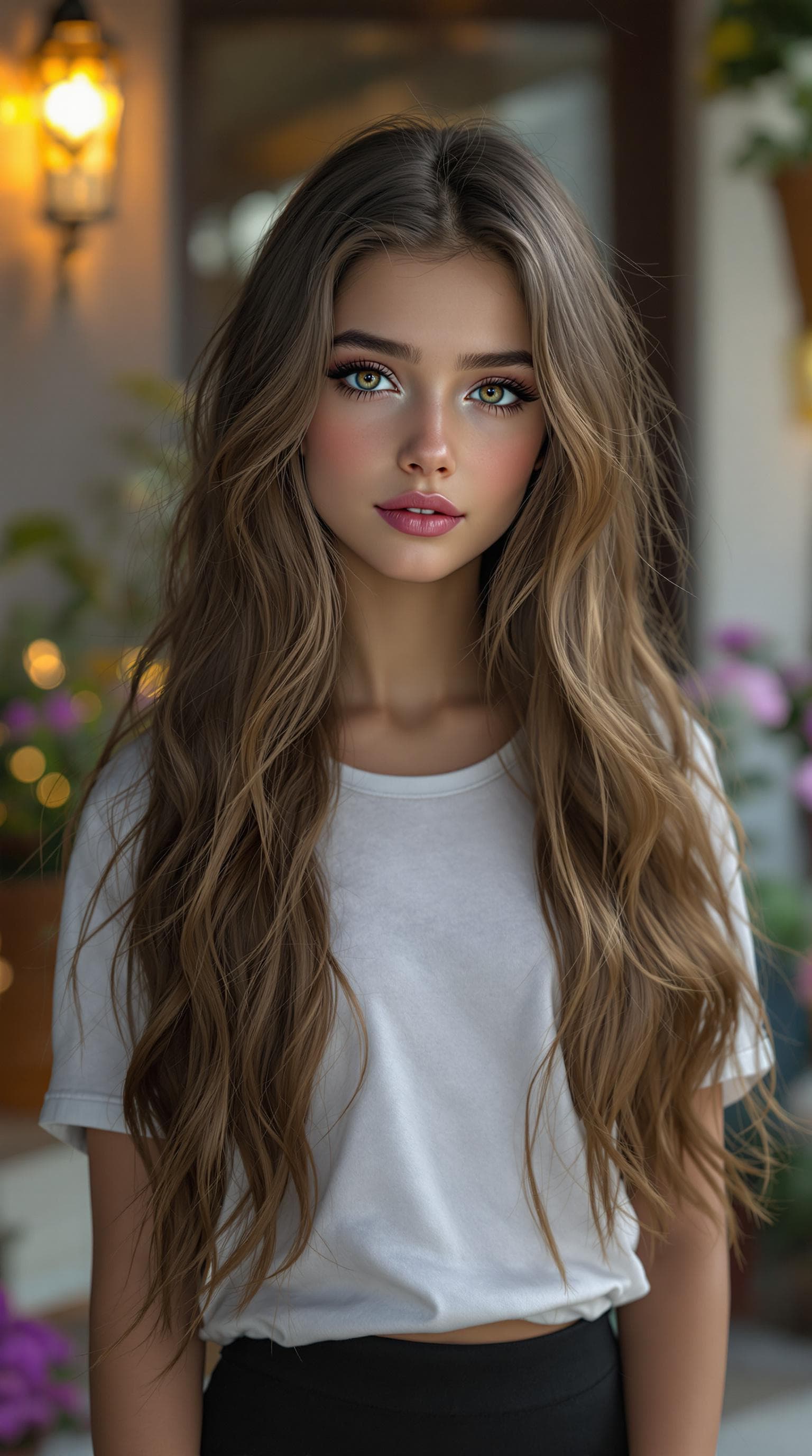 AI generated: djrny-v4 style, score_13, score_28_up, score_37_up, a professional photo of a the beautiful 12 year ...