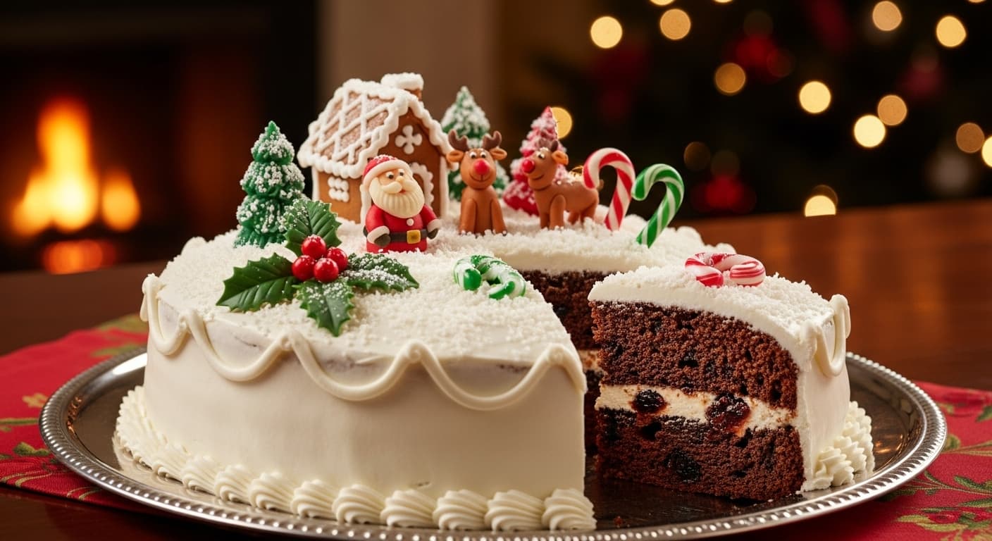 AI generated: Christmas Cake