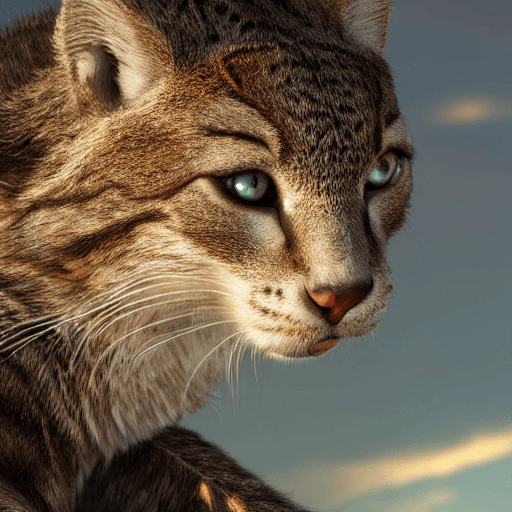 AI generated: wild cat::3, photo of a ultra realistic sailing ship, dramatic light, pale sunrise, cinematic lighti...