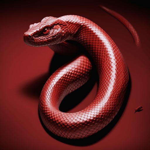AI generated: An evil Red Snake