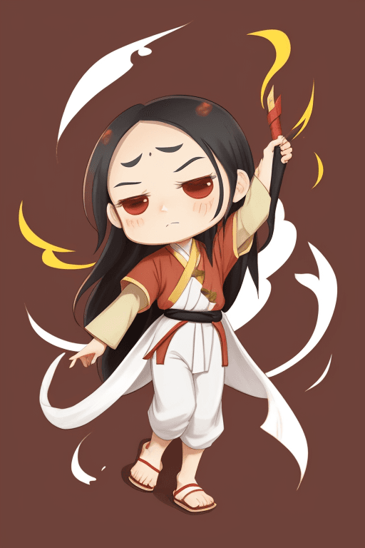 AI generated: ((chibi)), full-body xie lian