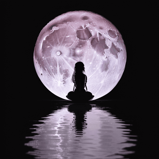 AI generated: High resolution photography OF THE FULL MOON. AESTHETIC, DEEP THOUGHTS, COVER PAGE FOR PORTFOLIO, PL...