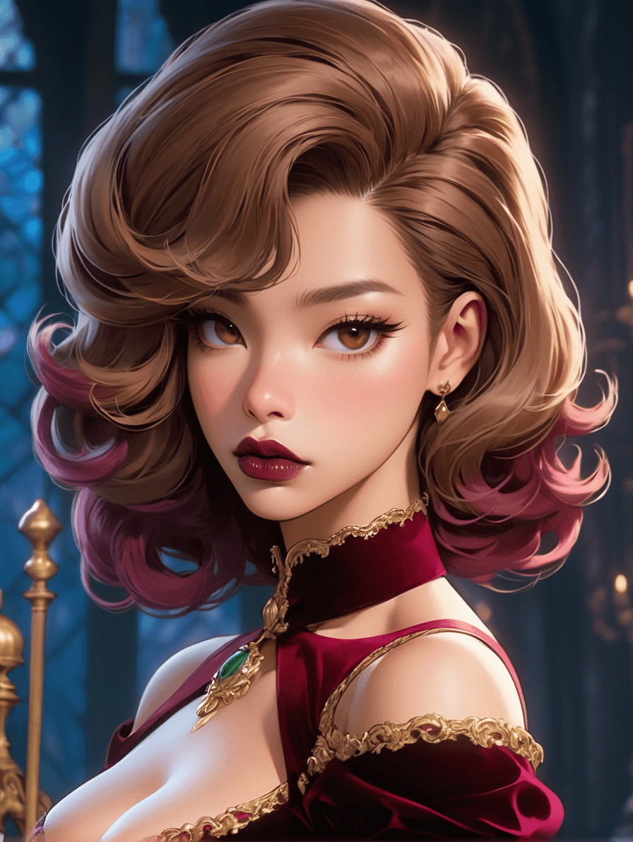 AI generated: Gothic style photogenic Lean (((african american:0.5)(Barthélemois:0.5)):1.5) Duchess, Average Heigh...