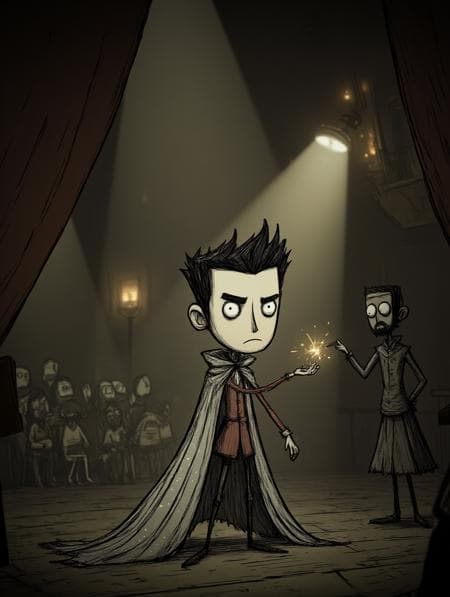 【Game Assets】Don't Starve Style Character Design Game Scene Design FLUX