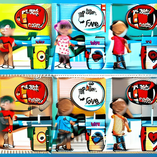 AI generated: High-resolution kids-friendly flyer design, a child opens the door of a trunk, the child see the dif...