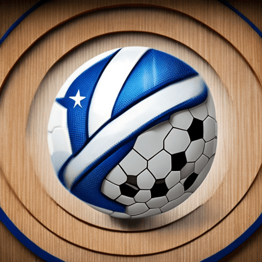 AI generated: infinity logo with a soccer ball in the middel, the infinty sign must be visible