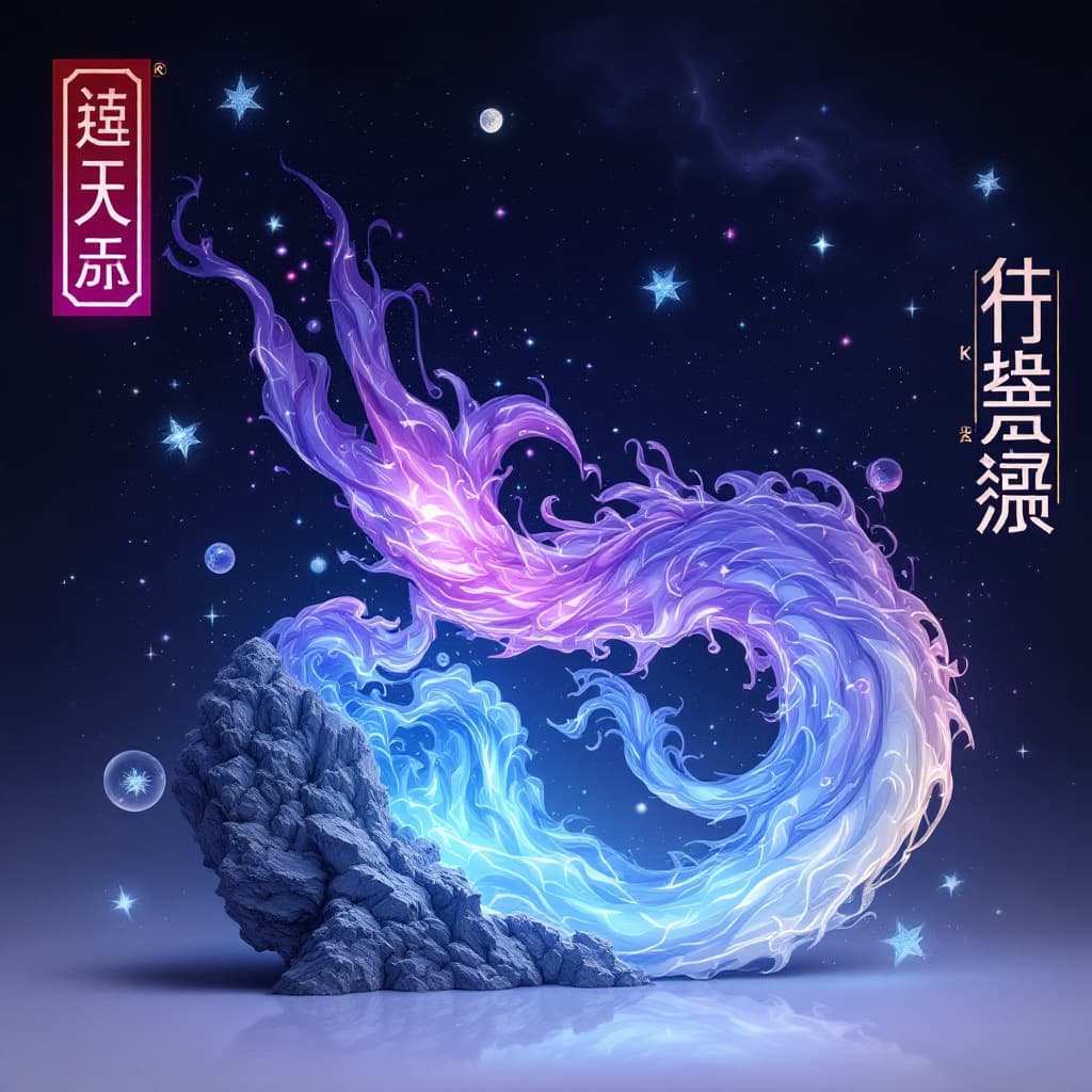 AI generated: 年輕帥氣戴眼鏡的男子被困在冰封的湖中，謎團，黑暗，超現實，夢境，戲劇化光線，電影感，8K --ar 9:16 --v 5