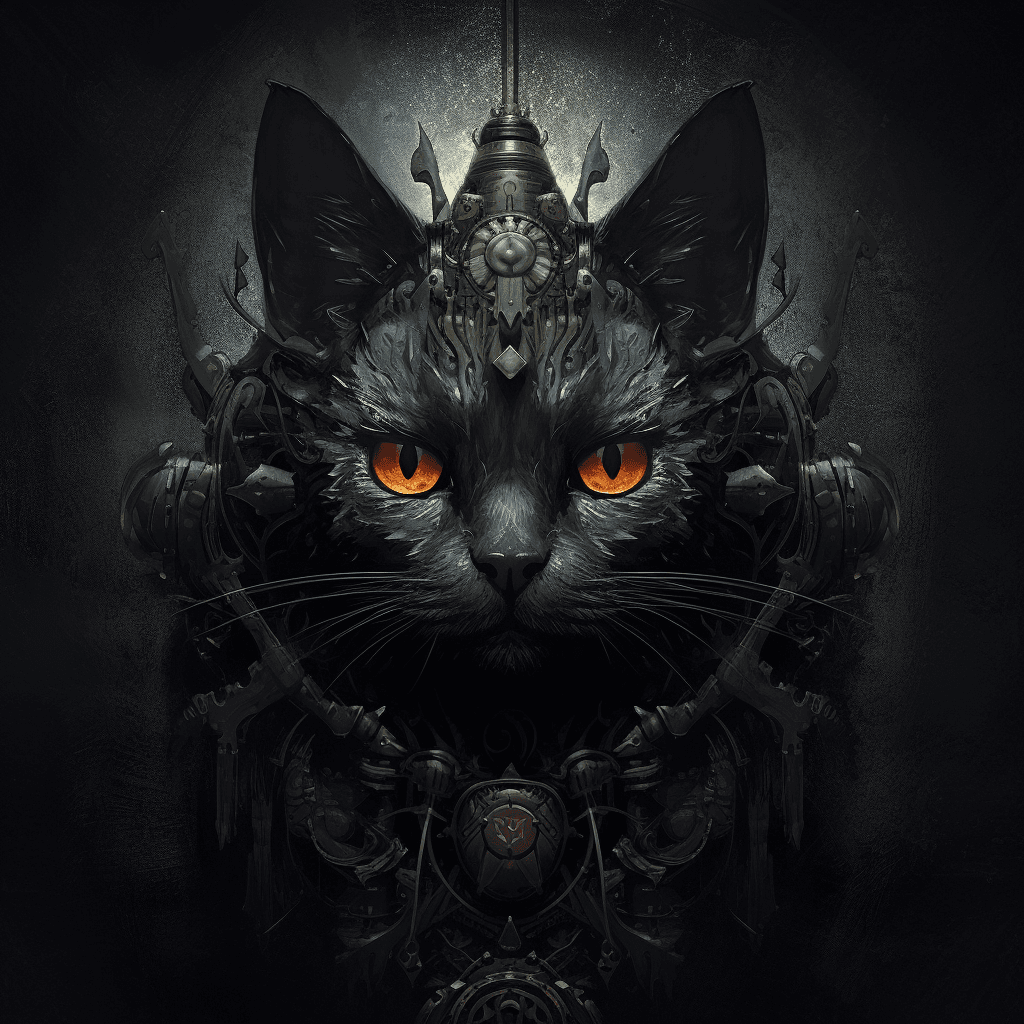 AI generated: balck cat,tenebrism style --q 1 --s 250 --v 5.1 