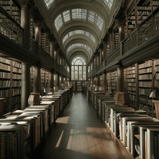 AI generated: This place is a mystery, a sanctuary. Every book, every tome you see has a soul. The soul of the per...