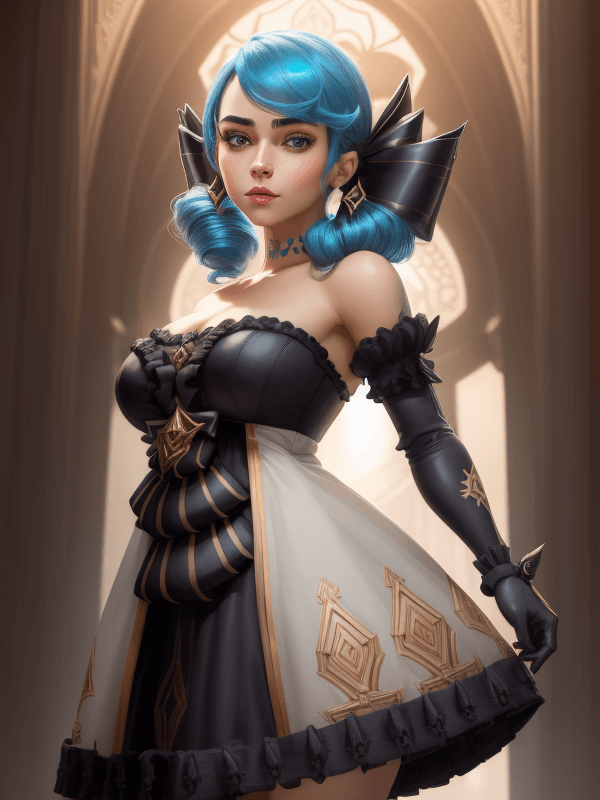 AI generated: <lora:gwen2-000012:1> gwen. A fantastic face. Fantastic eyes. Symmetrical eyes. Symmetry. (A glance ...