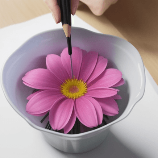 AI generated: Colouring flowers