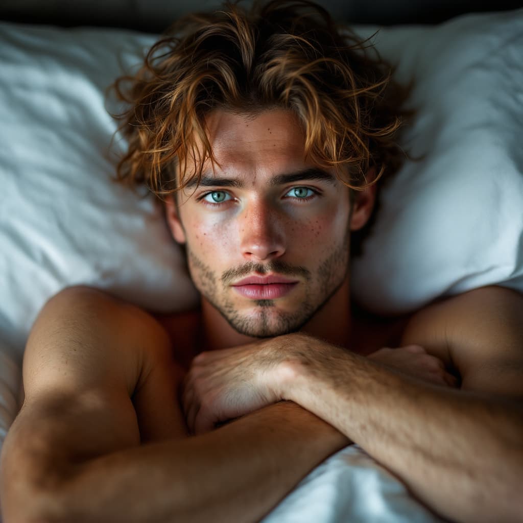 AI generated: (Fine art photography:1.5, Cinematic portrait:1.4, Intimate close-up:1.4, High-resolution 8K:1.5, So...
